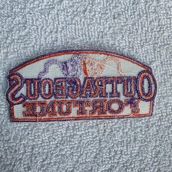 Disney Outrageous Fortune Patch - Orange and Purple - Picture 6 of 6